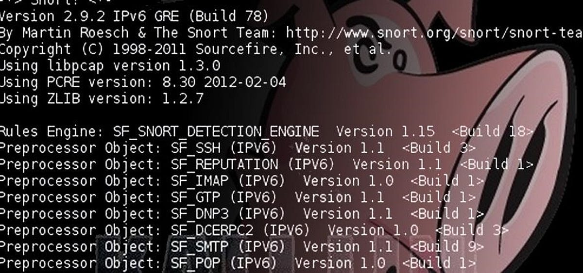 Snort rules screenshot